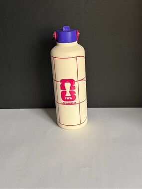 FIFA World Cup 2026 Los Angeles Water Bottle Atelier Sportif Cream Pink Purple